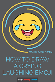 17 cool laughing crying emojis for expressing yourself. How To Draw A Crying Laughing Emoji Really Easy Drawing Tutorial