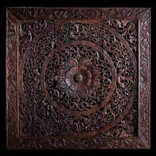 Hand Carved Wall Panel Made From Teak Wood Hanging Wall Art Home Decor On Etsy 739 85 Derevoobrabotka Aksessuary Dlya Doma Mandala