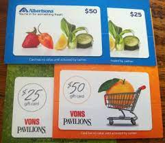 There are usually no fees; Vons And Albertsons Gift Cards At Staples