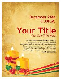 Christmas Carols Church Flyer Template Flyer Templates