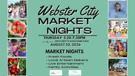 Webster CIty Market Nights- Back to School Night