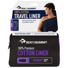Blend of silk and cotton offers cozy warmth, elegant softness and breathability; Sea To Summit Premium Cotton Travel Liner Mummy Reiseschlafsack Online Kaufen Bergfreunde De