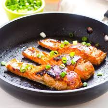 Easy Crispy Honey Garlic Salmon Recipe On Yummly Yummly Recipe Salmon Recipes Honey Garlic Salmon Seafood Recipes