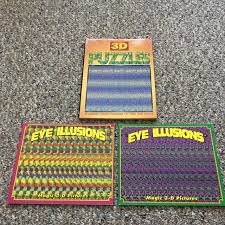 Maybe you would like to learn more about one of these? Find More 3 Wonderful 90 S Magic Eye Illusion Books One Is Hard Cover With 3d Puzzles To Solve For Sale At Up To 90 Off