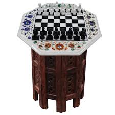 This is 100% usa made from sustainably sourced walnut and maple. Marble Inlay Chess Board Wooden Furniture Table Tops Artefactindia