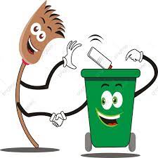 Friendship Brooms And Trash Cans Vector Illustration Can Trash Garbage Png And Vector With Transparent Background For Free Download Free Hand Drawing Poster Drawing Save Water Poster Drawing