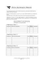 Skills Analysis Template Analysis Skills Templates