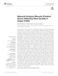 pdf network analysis reveals putative genes affecting meat