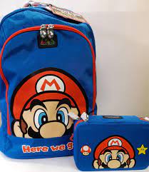 Super Mario Bros School Pack Zaino Organizzato + Astuccio 3 Zip -  FUNSHOPPING