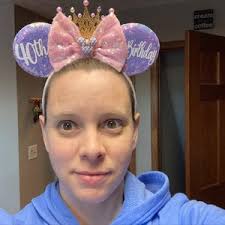 Birthday Girl Ears, Birthday Mickey Ears, Minnie Ears, Birthday Minnie  Ears, Lilac Pink Birthday Ears With Gold Crown, Mouse Ears Headband