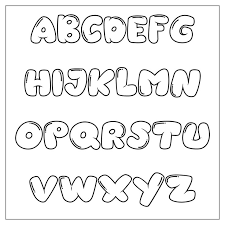 large printable bubble letters bubble letters lettering alphabet letter stencils printables