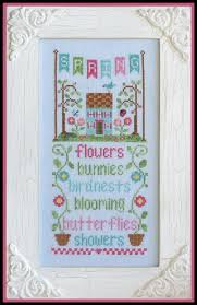 spring cross stitch chart