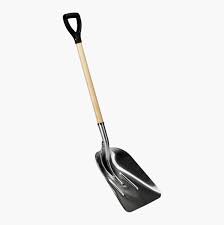 A wide, flat headed tool for moving rubble, dirt, and sand. Shovel Biltema No