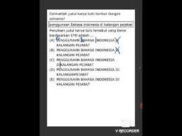 Kalimat efektif untuk pengantar penulisan tujuan karya tulis adalah; Penulisan Judul Berdasarkan Eyd Youtube