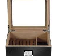 Personalized Cigar Humidor with Hygrometer & Humidifier Box ...
