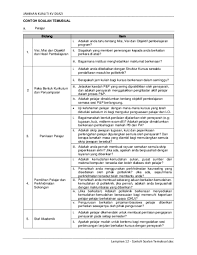 Contoh soalan matematik upsr, contoh soalan matematik spm, contoh soalan matematik tingkatan 1, contoh soalan matematik tingkatan 4, contoh. Pdf Lampiran 12 Contoh Soalan Temubual Pdf Abdull Manaf Nordin Academia Edu