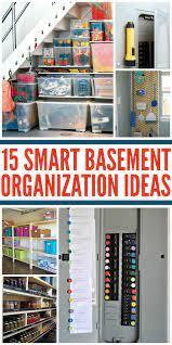 Although a basement can be a bit of a dumping ground for unused items, organizing a basement can both improve the aesthetic of the room and make it easy to find everything you're looking for. Tips For An Organized Basement Basement Organization Basement Laundry Room Diy Basement