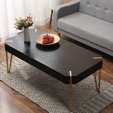 Brayden Studio Wood And Metal Coffee Table Wayfair Coffee Table Metal Coffee Table Gold Coffee Table