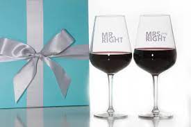 Mr Right And Mrs Always Right Wine Glass Set Red Wine Glass White Wine Glass Wedding Gift Couples Gift P Wine Glass Set Glass Set Wedding Glassware