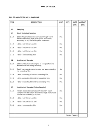 Boqs are typically prepared by a quantity surveyor or civil. Bill Of Quantities Template Printable Schedule Template