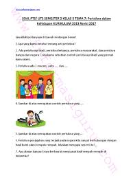 Soal bahasa indonesia kls 5 tema 7. Soal Pts 2 Tema 7 Kelas 5 Sd Pdf