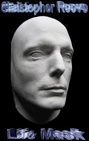 Christopher Reeve Superman Life Mask Bust Cast Clark Kent Hot Toys  Kryptonite