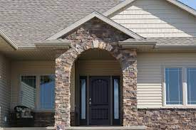 I am hoping to do this with out removing the brick that. Pennsylvania Dry Stack Stone Veneer Interior Stone Exterior Stone By Dutch Quality Gray House Exterior Exterior House Colors Stone On Front Of House