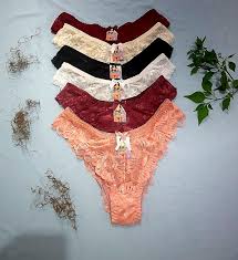 kit 5 Calcinhas de Renda Sexy Conforto Lingerie Luxo