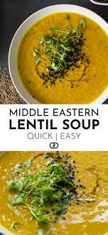 Quick And Easy Middle Eastern Lentil Soup Recipe Lentil Soup Recipes Middle Eastern Lentil Soup Vegan Soup Recipes