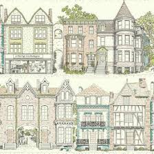 979 cedar bridge avenue, brick, nj. Brownstone Terrace Wallpaper In Green And Grey By Ashford House For Yo Burke Decor