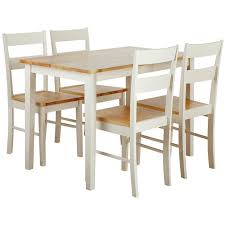 Pin by nikola on garden small table and chairs metal. Buy Habitat Chicago Solid Wood Table 4 Two Tone Chairs Dining Table And Chair Sets Argos Solid Wood Table Solid Wood Table Tops Round Wood Dining Table