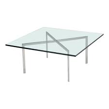 Mies van der rohe barcelona style mid century modern chrome & glass coffee table. Ludwig Mies Van Der Rohe Tables 16 For Sale At 1stdibs