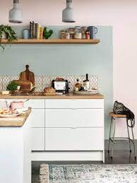 Découvrez la peinture murale idéale et peaufinez votre décoration maison ! Carrelage Ou Peinture Sur Les Murs De La Cuisine Cote Maison