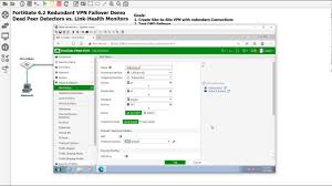 3 Removing Vpn Tunnels Creating Partial Redundant Vpn On Fortigate 6 2 Using Link Health Monitors Youtube