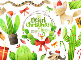 This cactus is a forest type, which is why it looks so different from the stereotypical cactus. Watercolor Desert Christmas Clipart By Digitalartsi Tpt
