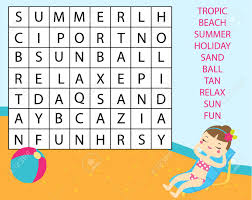 The spruce / kaley mckean halloween word search puzzles are a great activity. Educational Game For Children Word Search Puzzle Kids Activity Summer Holidays Theme Learning Vocabulary Royalty Free Cliparts Vectors And Stock Illustration Image 102988437