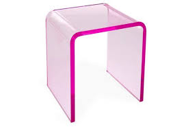 Waterfall Side Table Pink Pink Side Table Decor Rustic Kitchen Tables