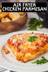Our air fryer chicken parmesan is quick and too amazing to not try if you have an air fryer. Air Fryer Chicken Parmesan Quick Easy Air Fryer Dinner