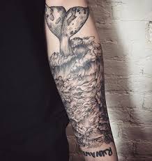 Black And White Ocean Sleeve Tattoo Designs Instagram Photo By Teg Dlya Rabot Lescrow Jan 22 2016 At 2 32pm Utc Tattoos Ocean Sleeve Tattoos Arm Tattoo