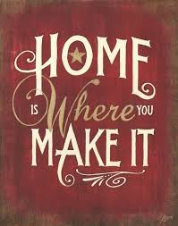 Home Is Where You Make It Red Art Print By Becky Litton Red Art Print Hand Painted Wood Sign How To Make