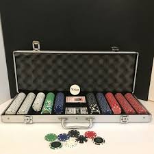 Professional Poker Dealer Game Chips Cards Metal Silver Tone Case Unbranded Poker Dealer Poker Set Poker