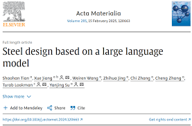 北科大宿彦京教授团队| Acta Materialia：大模型赋能钢铁材料设计 ...