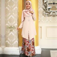Baju kurung moden petrina dusty purple. Kebaya Moden Labuh Muslimah Wear Songket Printed Haleefa S 2xl Shopee Malaysia