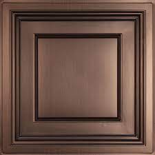 Ceiling texture types | to texture or not to texture a ceiling. Ceilume Madison Faux Bronze 2 Ft X 2 Ft Lay In Coffered Ceiling Panel Case Of 6 V3 Mad 22bbr 6 The Home Depot