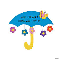 This is an editable copy of: April Showers Bring May Flowers Sign Craft Kit Discontinued