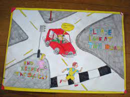 4 road safety rules for kids. Drawing Road Safety Posters With Slogans Hse Images Videos Gallery