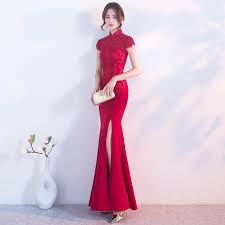 Cheap Chinese Traditional Wedding Dress Buy Quality Modern Cheongsam Directly From Lace Evening Dresses Chinese Wedding Dress Traditional Evening Dresses Long
