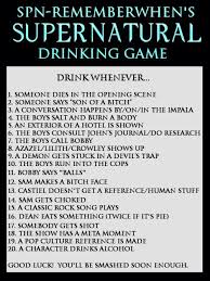 You D Probably Die Of Alcohol Poisoning If You Played This Supernatural Drinking Game Drinking Games Movie Drinking Games