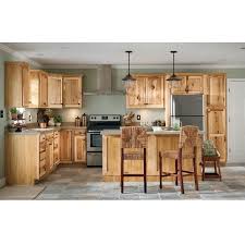 Diamond Now Denver 36 In W X 35 In H X 23 75 In D Stained Hickory Door 215 Liked On Polyv Stock Cabinets Hickory Kitchen Cabinets Pine Kitchen Cabinets