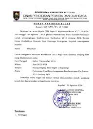 Contoh Surat Tugas Gudang Surat